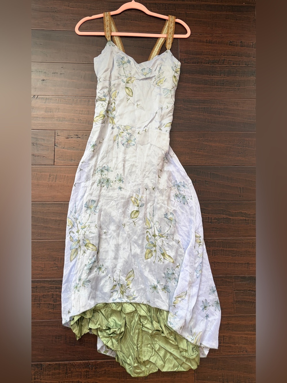 Whimsigoth whimsical fairy coquette‎ floral handmade renaissance dress dainty